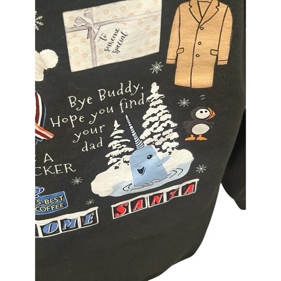 Buddy The Elf Est 2003 Gildan Men's Medium Sweatshirt See Back Graphic Pic # 2 - Picture 7 of 12